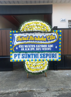 Papan Bunga Duka di Palmerah