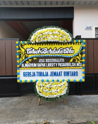 Papan Bunga Duka di Palmerah