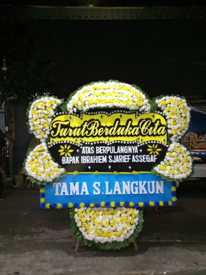 Papan Bunga Duka di Palmerah